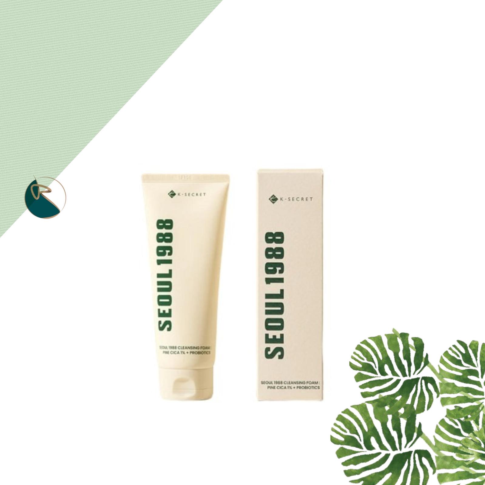 K-SECRET SEOUL 1988 Cleansing Foam : Pine Cica 1% + Probiotics 150ml